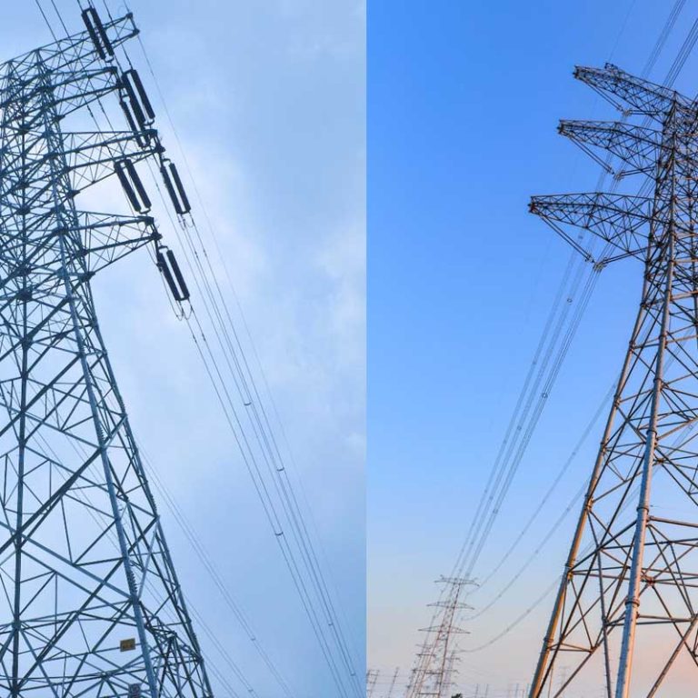 Angular communication lattice tower