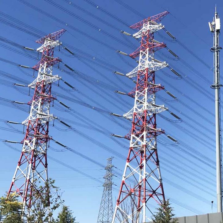 Transmission line angle steel tower